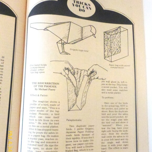 March1977 Houdini's MAGIC MAGAZINE Magician Houdini Magic Tricks Prediction ABC - Picture 5 of 6